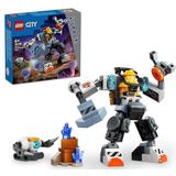 LEGO 60428 City The Space Bouwrobot, robotfiguur speelgoed met ruimteoutfit, cadeau voor kinderen van 6 jaar