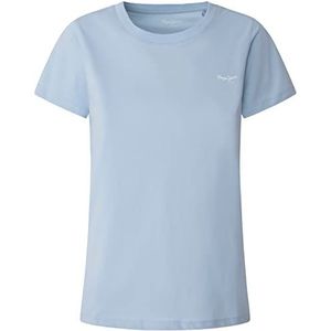 Pepe Jeans T-shirt Wendy Chest pour femme, Bleu (Bay), XS