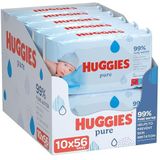 Huggies baby billendoekjes - 99% water - Pure - 560 stuks - Voordeelverpakking