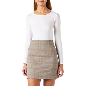 United Colors of Benetton 4wwdd00w dames rok bruin Tartan 901 42 Tartan bruin 901 44, tartan braun 901