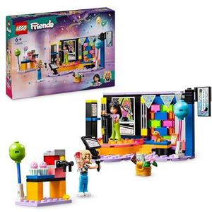 LEGO 42610 Friends The Karaoke, muziekspeelgoed met poppen en figuren Liann en Nova en een Gecko