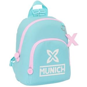 Safta MUNICH HEAVEN Mini-rugzak voor dagelijks gebruik, ideaal voor kinderen van verschillende leeftijden, comfortabel en veelzijdig, kwaliteit en stevigheid, 25 x 13 x 30 cm, hemelsblauw, blauw,