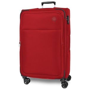 Movom Atlanta koffers van polyester, verschillende maten, zwart, groen, rood, grijs, polyester., Rood, Grote koffer