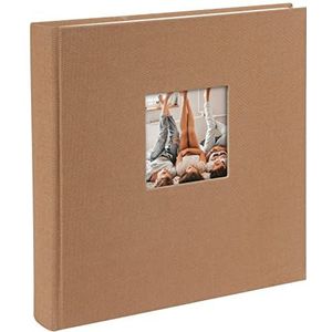goldbuch Fotoalbum linnen hazelnoot 25 x 25 x 4 cm