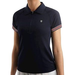 K-Swiss 191908400 Tennis Polo Shirt voor dames, Donkerblauw