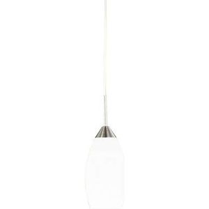 Wofi 6141.01.64.000 Flame hanglamp, 60 W, E27, nikkel/wit