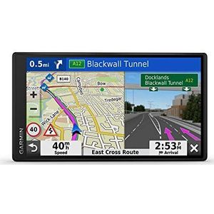 Garmin DriveSmart 55 MT-S 5,5 inch GPS met rand-tot-rand display, kaartupdates voor het Verenigd Koninkrijk en Ierland, live verkeer, Bluetooth handsfree bellen en rijwaarschuwingen