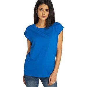 Urban Classics Dames T-shirt met wijde schouder, lichtblauw