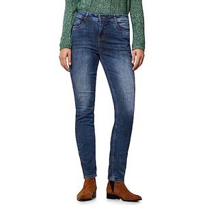 Street One A375885 dames jeans met hoge taille (1 stuk), Authentic Blue Wash