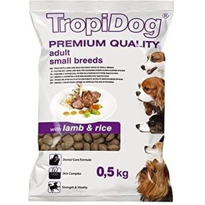 Hoogwaardig droogvoer voor honden met lam en rijst voor volwassen honden van kleine rassen, 500 g