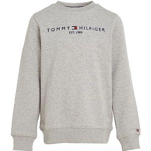 Tommy Hilfiger Essential Uniseks sweatshirt voor kinderen, Licht Grijs Heather