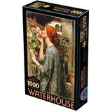 Unbekannt 75062-WA04 D-Toys puzzel 1000 stukjes Waterhouse John William Soul of The Rose, meerkleurig