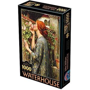 Unbekannt 75062-WA04 D-Toys puzzel 1000 stukjes Waterhouse John William Soul of The Rose, meerkleurig