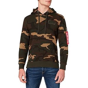 ALPHA INDUSTRIES Print herenhoodie op de rug, wdl camo 65