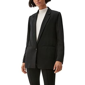 s.Oliver BLACK LABEL Blazer voor dames, zwart, 66, zwart.