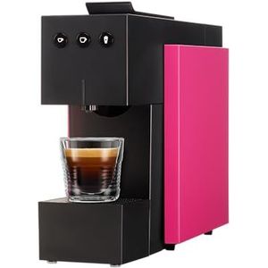 K-fee SQUARE Capsulemachine voor koffie, thee en cacao, compact koffiezetapparaat, snelle verwarming, 0,8 l watertank, 19 bar, roze