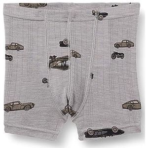 Name It Nmmwang Wool Needle Boxer Shorts XXIII Caleçon Boxeur Garçon, Silver Filigree/Aop:aop, 92