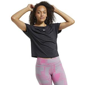 Reebok TS AC Style T-shirt voor dames, zwart.