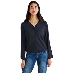 Street One A343710 Damesblouse met mouwen, Donkerblauw