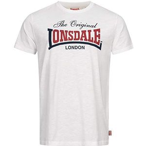 Lonsdale Aldingham T-shirt voor heren, Wit