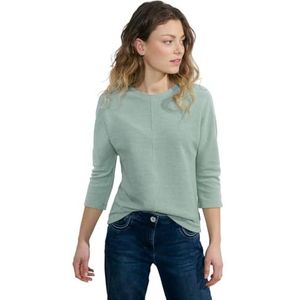 Cecil T-shirt à manches 3/4 pour femme, Raw Salvia Green, S