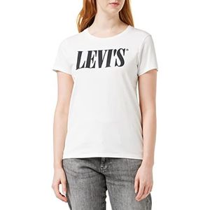Levi's The Perfect T-shirt voor dames, Serif White