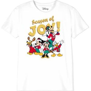Disney T-shirt voor jongens, wit, 10 jaar, Wit.