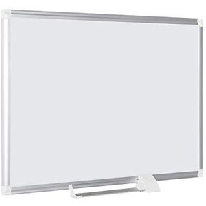 Bi-Office MA0307830 whiteboard New Generation, magnetisch gelakt staal, aluminium frame, verschuifbare pennenhouder, 90 x 60 cm, 1