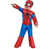 RUBIES - Officieel Marvel – luxe SPIDEY kostuum voor kinderen – maat 2 - 3 jaar – kostuum Spidey en zijn buitengewone vrienden met overall + gevoerde laarzen + schuimmasker