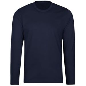 Trigema Heren shirt met lange mouwen heren, blauw (Navy 046), XL, blauw (Navy 046)