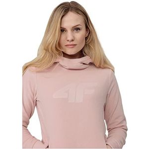 4F Dames fleecepullover Z22 PLD352 sweatjack, koraalpoeder