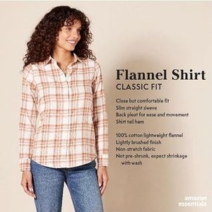 Amazon Essentials Dames licht geruit flanellen overhemd met lange mouwen in klassieke pasvorm Chelsea tartan patroon zwart roze XL