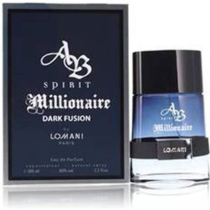 Lomani ab Spirit Millionaire Black Fusion Eau de Parfum verstuiver voor heren, 97,59 ml