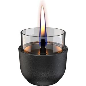 Tenderflame Violet 8 Lava kaars van porselein, zwart, 8,3 x 8 cm