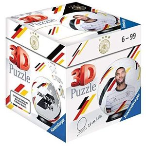 Ravensburger 3D Puzzle Jonathan Tah 11190 Balpuzzel voor voetbalfans vanaf 6 jaar, 54 delen