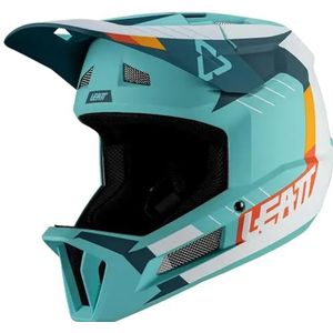 Leatt 6009554073441 Casque MTB Gravity 2.0-Bleu Fuel-M 57-58cm Mixte, multiolore, Taille Unique