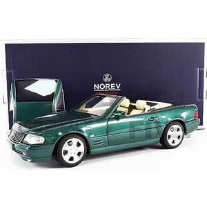 Norev NV183753 1:18 SL 500 1999 metallic groen Mercedes-Benz verzamelbaar model, Multi