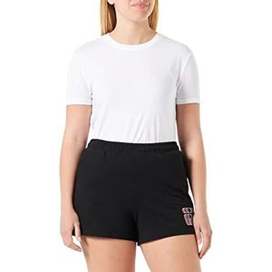 FILA Logo Sostena Graphic Shorts voor dames, zwart.