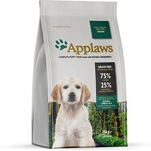 Applaws Complete voeding voor puppy's van kleine en middelgrote rassen met kip, 1 zak à 15 kg