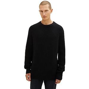 TOM TAILOR Sweater heren, 29999 - zwart, L, 2999, zwart
