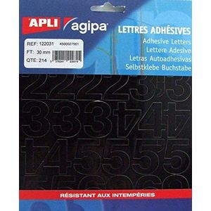 Agipa 122031 plakband, 30 mm, 214 stuks, zwart