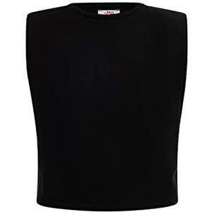 SANIKA Sweat-shirt pour femme, Noir, XS