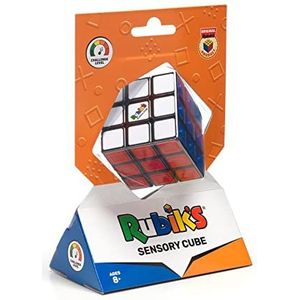 Spin Master 3 x 3 kleurmatch om de visueel onvrede Rubiks Cube Sensory te helpen: de originele puzzel met 3 x 3 verschillende kleuren om slechtzienden te helpen, 6063346