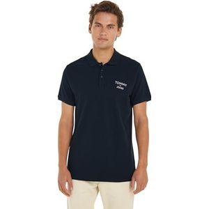 Tommy Jeans Polos Manches Courtes Homme, Bleu (Dark Night Navy), XXL
