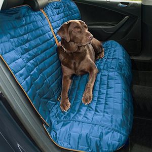 Kurgo Autostoelhoes voor honden, water- en vuilafstotend, eenvoudige installatie, omkeerbaar, blauw/grijs