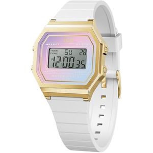 Ice-Watch - ICE digit retro White delight - Montre blanche pour femme avec bracelet en plastique - 022722 (Small)