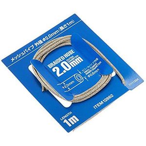 Tamiya 12662 - 1:6/1:12/1:24 stoffen slang 0,8 x 2,0 mm 1 m