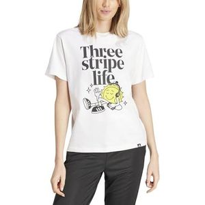 adidas Femme POSITIVITY GRAPHIC TEE, white, XXL