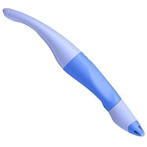 Stabilo Easy Original ergonomische rollerbalpen voor linkshandigen wolkenblauw enkele pen blauwe schrijfkleur (uitwisbaar) inktpatroon inbegrepen