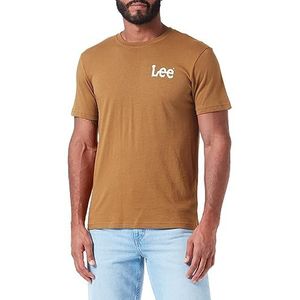 Lee Medium Wobbly Lee Tee T-shirt heren, Bruin